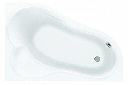 Ванна акриловая асимметричная Ибица 150*100 правосторонняя белая с г/м Базовая