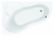 Ванна акриловая асимметричная Ибица 150*100 левосторонняя белая с г/м Комфорт