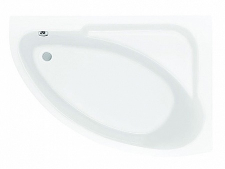 Ванна акриловая асимметричная Гоа 150*100 правосторонняя белая с г/м Базовая